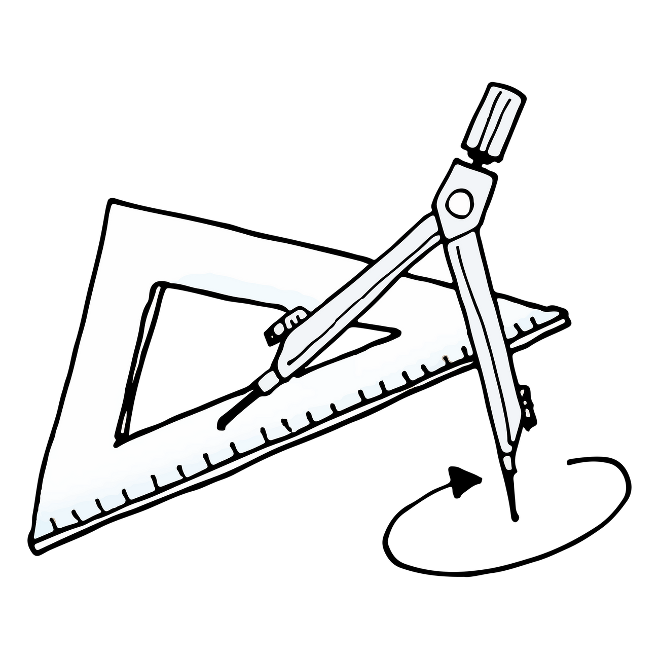 Math set png sticker education